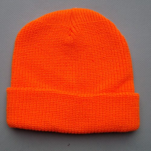 Pletená čiapka reflexná oranžová