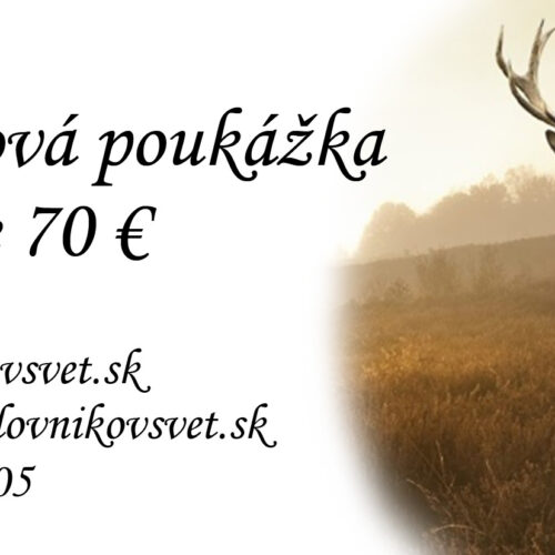 Darčeková poukážka v hodnote 70€