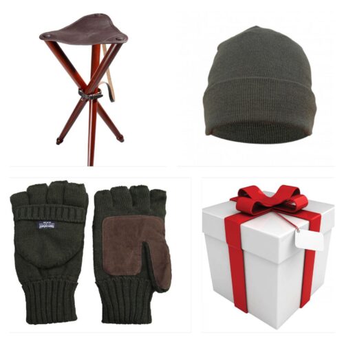 Darčekový set rukavice+stolička+čiapka